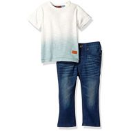7+For+All+Mankind 7 For All Mankind Baby Boys 2 Piece Two-Tone Tee and Jean Set