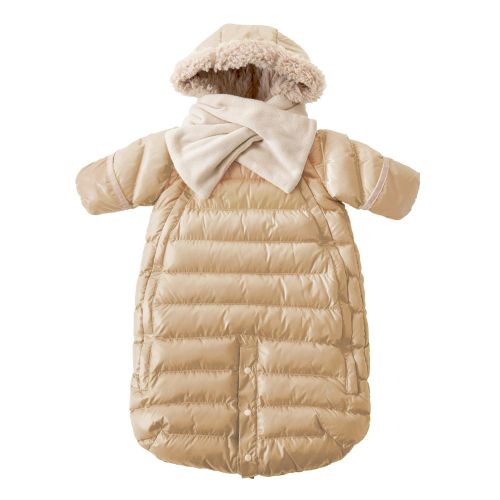  7 a.m. 7AM Enfant Doudoune One Piece Infant Snowsuit Bunting, Beige, Medium