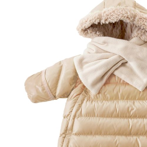  7 a.m. 7AM Enfant Doudoune One Piece Infant Snowsuit Bunting, Beige, Medium