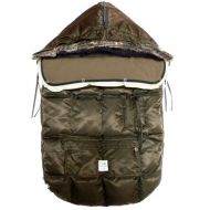 7AM EnfantLe Sac Igloo Footmuff, Converts into a Single Panel Stroller and Car Seat Cover - Cafe, Small