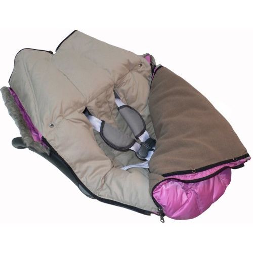  7AM EnfantLe Sac Igloo Footmuff, Converts into a Single Panel Stroller and Car Seat Cover - Cafe, Small