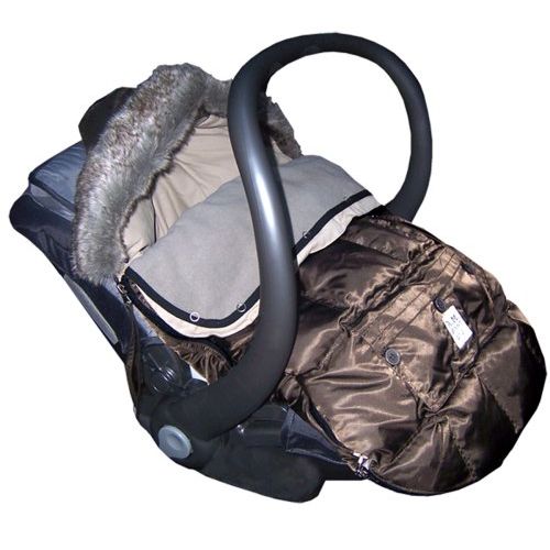  7AM EnfantLe Sac Igloo Footmuff, Converts into a Single Panel Stroller and Car Seat Cover - Cafe, Small