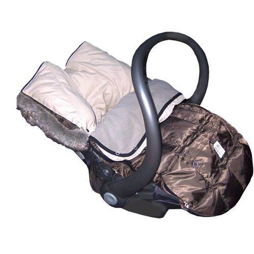  7AM EnfantLe Sac Igloo Footmuff, Converts into a Single Panel Stroller and Car Seat Cover - Cafe, Small