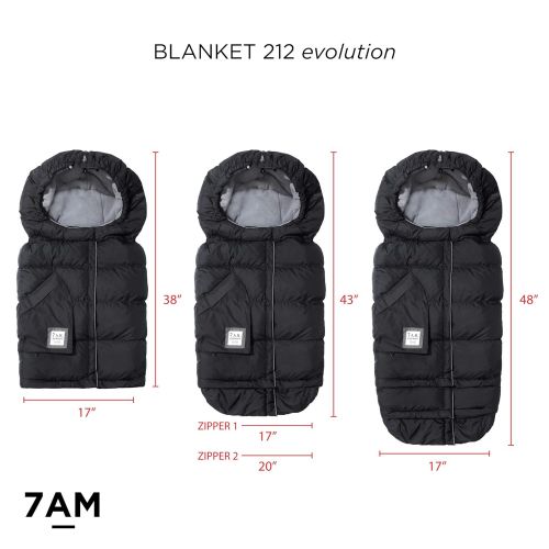  7 a.m. 7 A.M. Enfant Blanket 212 Evolution Foot Muff, Grows with The Baby