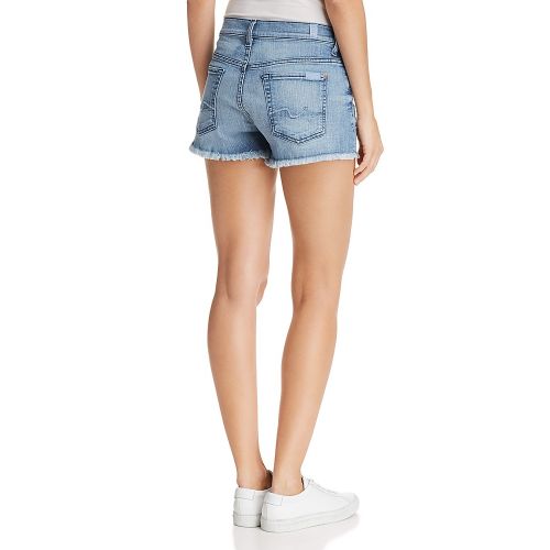  7 For All Mankind Cutoff Denim Shorts in Paradise Sky - 100% Exclusive