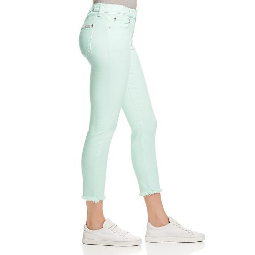  7 For All Mankind Roxanne Jeans in Pale Green - 100% Exclusive
