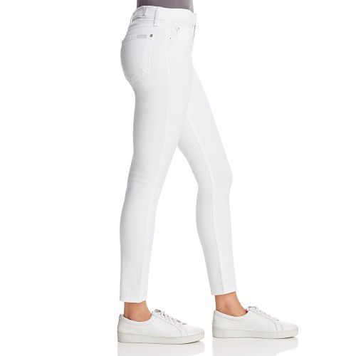  7 For All Mankind The Ankle Skinny Jeans in Clean White