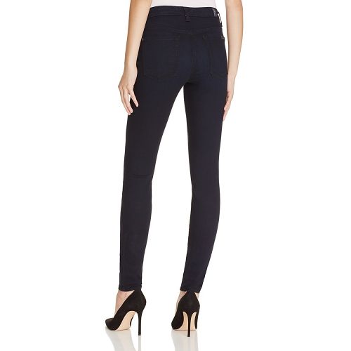  7 For All Mankind b(air) High Waisted Skinny Jeans in Navy