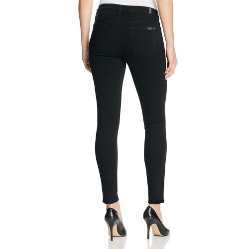  7 For All Mankind b(air) Skinny Ankle Jeans in Black