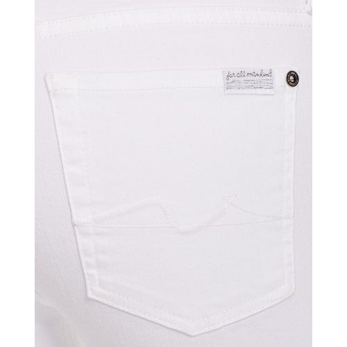  7 For All Mankind Kimmie Crop Skinny Jeans in Clean White