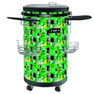 70-Bottle Single Zone 1.77 cu. ft. Refrigerated Party Cooler with casters, Green by Equator