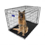 702 Extra Large Dog Crate Kennel 48/42/36/30/24 Folding Pet Cage Metal 2 Doors
