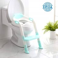 711TEK Potty Training Seat Toddler Toilet Seat with Step Stool Ladder,Potty Training Toilet for Kids Boys Girls Toddlers-Comfortable Safe Potty Seat Potty Chair with Anti-Slip Pads