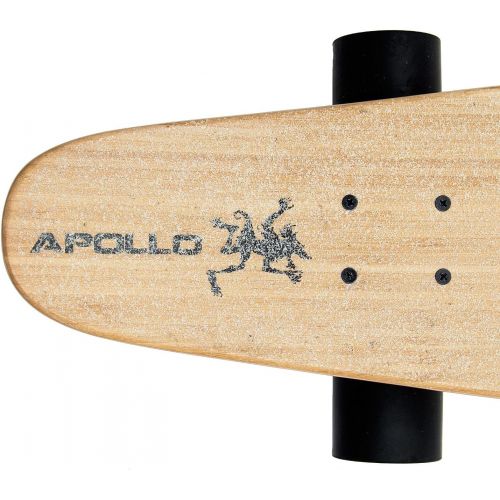  72 APOLLO Pintail Longboard Cruiser Skateboard - 42 Inch Kicktail Longboard Skateboard Made of 7 Layer Clear Maple & Bamboo - Complete Super Cruiser Longboard Pintail for Adults, Teen