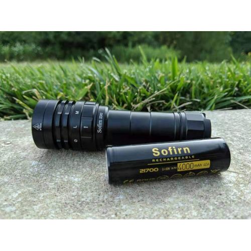  77outdoor Scuba Diving Flashlight, Sofirn SD05 CREE XHP50.2 LED 2550 Lumen, Underwater Waterproof Light with Rechargeable 21700 Battery and USB Charger