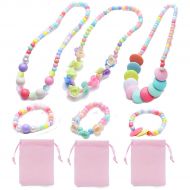 7Queen Princess Pretend Play Necklace Bracelet Set Kit 3 Sets Xmas Gift