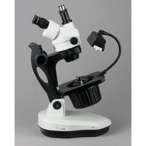  7X-45X Advanced Jewel Gem Stereo Zoom Microscope by AmScope