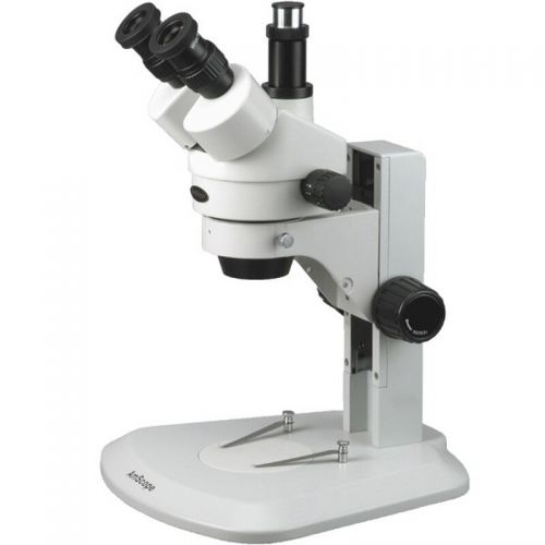  7X-90X Track Stand Super Widefield Stereo Zoom Trinocular Microscope by AmScope