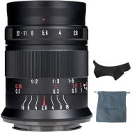 7artisans 60mm F2.8 II Manual Focus APS-C Macro Lens for Sony E-Mount A5100 A6000 A6300 A6500 A7iii A7Riii A7Siii NEX-5 NEX-7 Cameras Black