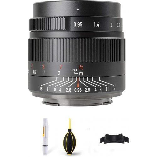  7artisans 35mm F0.95 Fuji FX-Mount APS-C Lens 35mm Ultra-Thin Camera Lens Full Frame MF Wide-Angle Lens for Fujifilm X-A1 X-A10 X-A2 X-A3 X-A5 X-A7 X-T1 X-T10 X-T2 X-T20 X-T3 X-T30