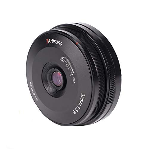  7artisans 35mm F5.6 APS-C Camera Lens L-Mount Lens 35mm Ultra-Thin Camera Lens Full Frame MF Wide-Angle Lens