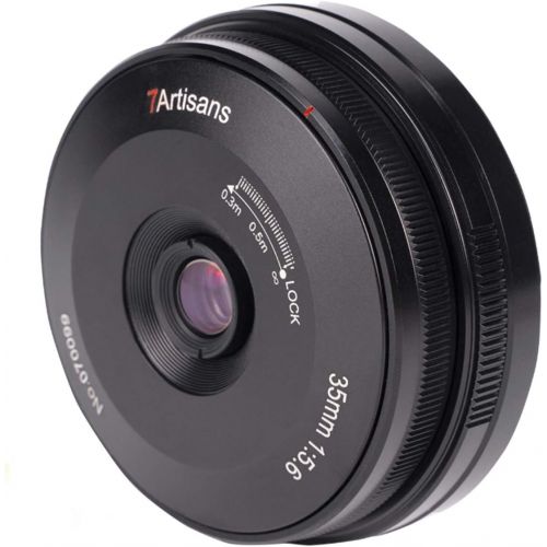  7artisans 35mm F5.6 APS-C Camera Lens L-Mount Lens 35mm Ultra-Thin Camera Lens Full Frame MF Wide-Angle Lens