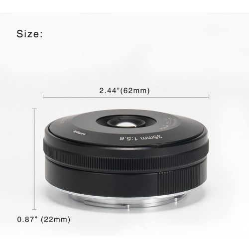  7artisans 35mm F5.6 Full-Frame Manual-Focus Pancake Lens, Compatible with Nikon Z-Mount Cameras Z5 Z6 Z7 Z6 II