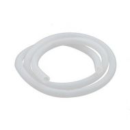 7mm x 10mm High Temp Resistant Flexible Silicone Tube Hose Pipe White 1M Length