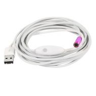 7mm 6LED Micro USB Android Endoscope Inspection Camera 3.5M Length White