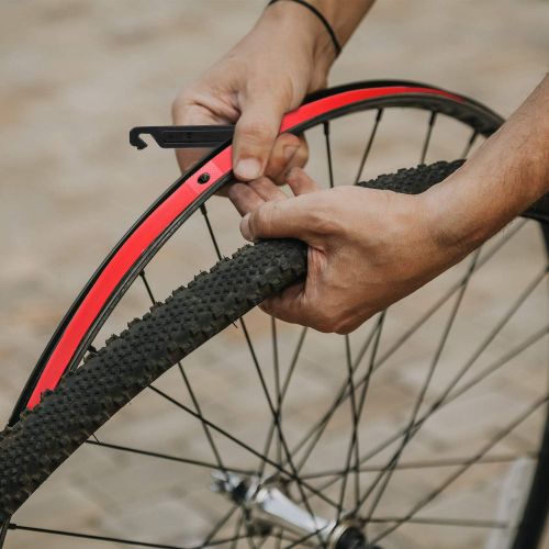  [아마존베스트]Boao 8 Pieces 700C Rim Strip Tire Liner Bike Rim Tape Inner Tube Bike Tire Liner with 2 Pack Bicycle Tire Lever