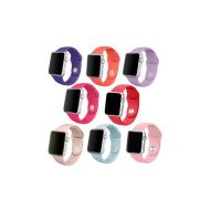 8 Pack Sport Silicone band Strap for Apple Watch Series 3/2/1