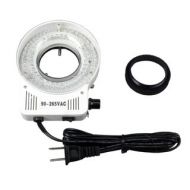 80 LED Microscope Compact Ring Light with Built-in Dimmer by AmScope
