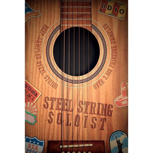  8DIO Productions},description:Welcome to the 8Dio Natural Acoustic Series  a studio collection of high-end deep-sampled acoustic instruments. Steel String Solo Guitar is a deep-sa
