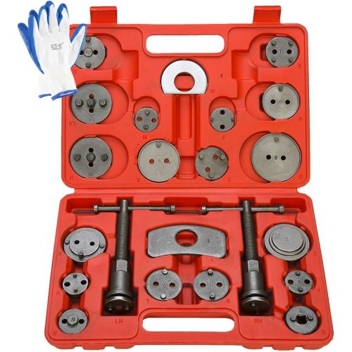  8MILELAKE Brake Caliper Wind Back Tool 24pc Professional Disc Brake Caliper Tool Set