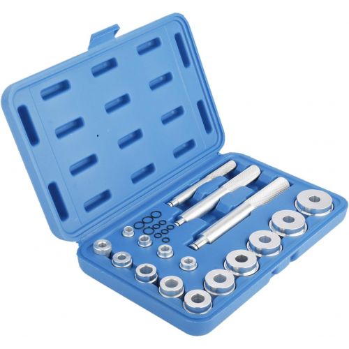  8MILELAKE 17Pcs Bearing Race Seal Driver Disc Tool Master Set Wheel Axle Bushing Installation Kit