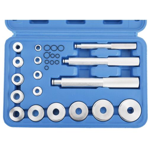  8MILELAKE 17Pcs Bearing Race Seal Driver Disc Tool Master Set Wheel Axle Bushing Installation Kit