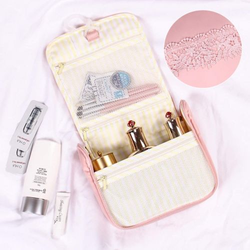  8haowenju Hanging Toiletry Bag Hanging Makeup Organizer For Cosmetics, Toiletries & Travel Accessories, (blue) (Color : Blue)