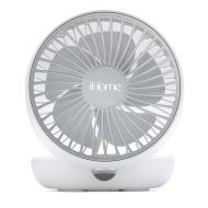 9 iHome AIR Fan Compact Air Circulator with Built-in Sound Machine 12 Sound Programs, Natural White Noise, White Noise Machine Built in, Sleep Timers
