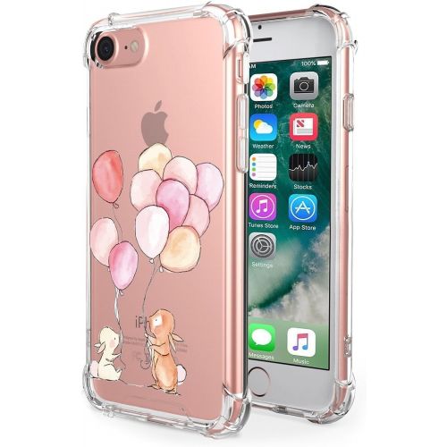  9-vultre iPhone 7/8 Shockproof TPU Bumper Case,Pretty Pattern TPU Case for iPhone 7/8