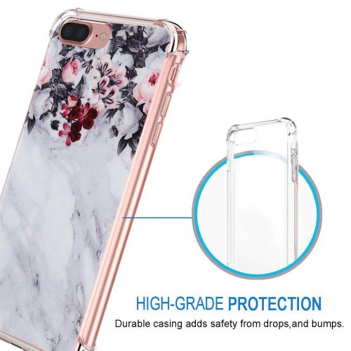  9-vultre iPhone 7 Plus Shockproof TPU Pretty Pattern Soft TPU Case iPhone 8 P