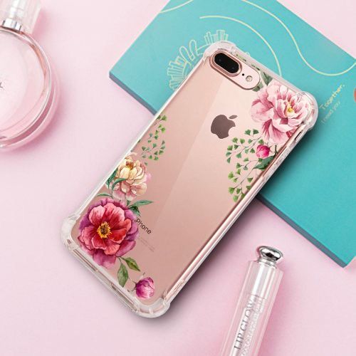  9-vultre iPhone 7 Plus Shockproof TPU Pretty Pattern Soft TPU Case iPhone 8 P