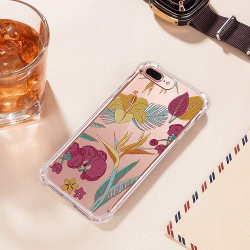  9-vultre iPhone 7 Plus Shockproof TPU Pretty Pattern Soft TPU Case iPhone 8 P