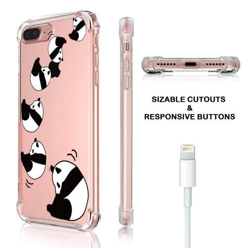  9-vultre iPhone 7 Plus Shockproof TPU Pretty Pattern Soft TPU Case iPhone 8 P