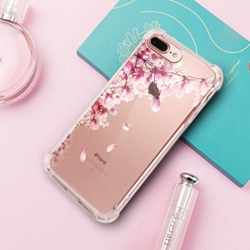  9-vultre iPhone 7 Plus Shockproof TPU Pretty Pattern Soft TPU Case iPhone 8 P