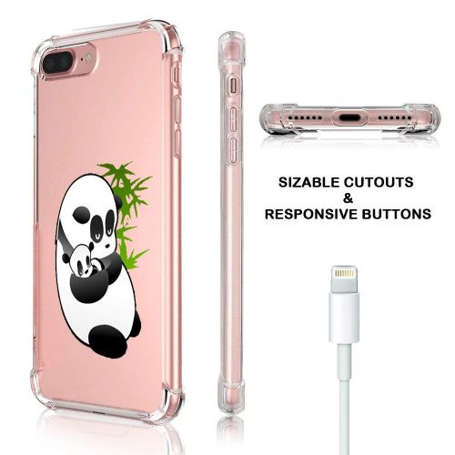  9-vultre iPhone 7 Plus Shockproof TPU Pretty Pattern Soft TPU Case iPhone 8 P