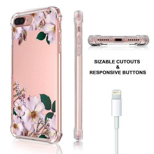  9-vultre iPhone 7 Plus Shockproof TPU Pretty Pattern Soft TPU Case iPhone 8 P