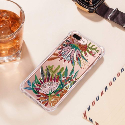  9-vultre iPhone 7 Plus Shockproof TPU Pretty Pattern Soft TPU Case iPhone 8 P