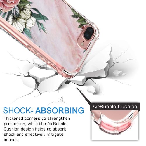  9-vultre iPhone 7 Plus Shockproof TPU Pretty Pattern Soft TPU Case iPhone 8 P