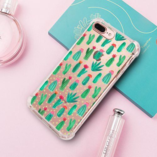  9-vultre iPhone 7 Plus Shockproof TPU Pretty Pattern Soft TPU Case iPhone 8 P