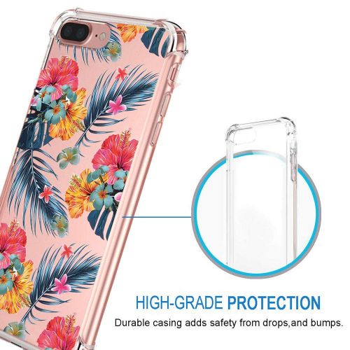  9-vultre iPhone 7 Plus Shockproof TPU Pretty Pattern Soft TPU Case iPhone 8 P